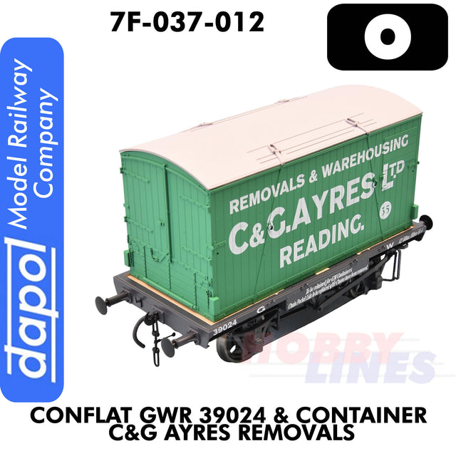 Conflat GWR 39024 & Container C&G Ayres Removals - Wagon | Dapol | 7F-037-012