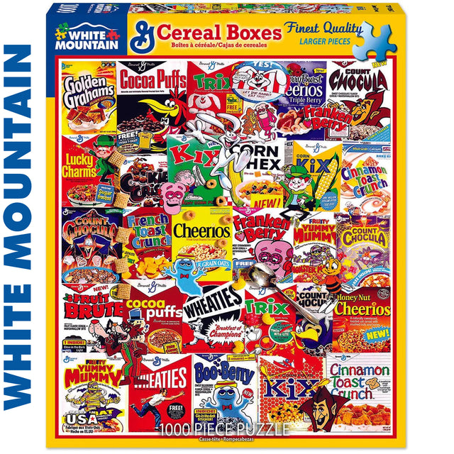 Cereal Boxes - 1000pc Puzzle | White Mountain | 1261pz