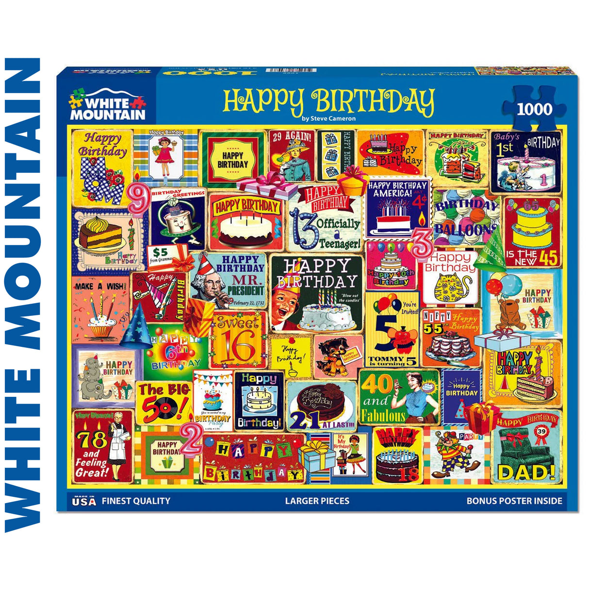 Happy Birthday - 1000pc Puzzle | White Mountain | 1988pz