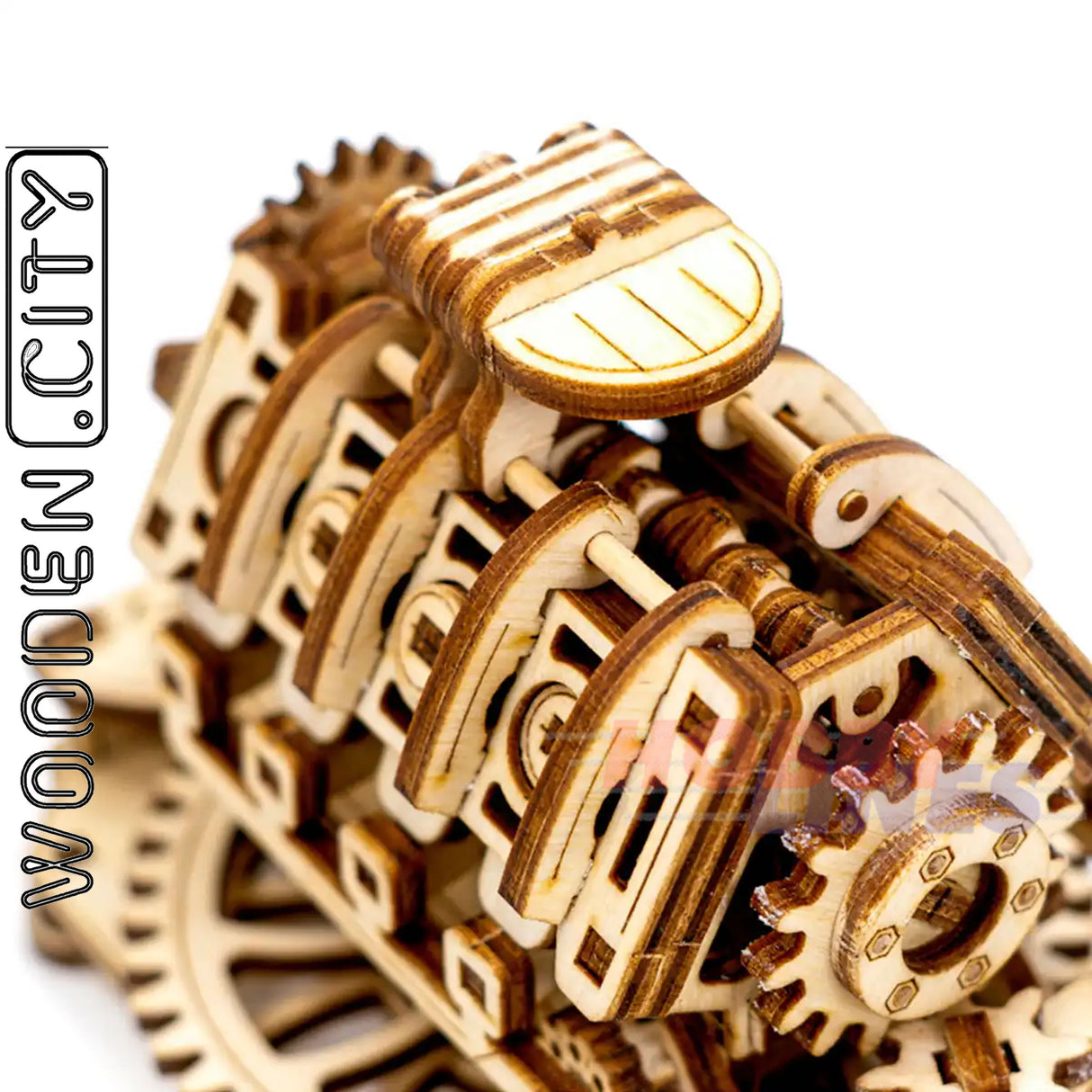 V8 Engine - 3D Puzzle | Wooden City | WR316