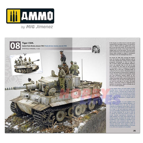 How to Paint WINTER WWII GERMAN TANKS Modelling Book English Ammo Mig MIG6039