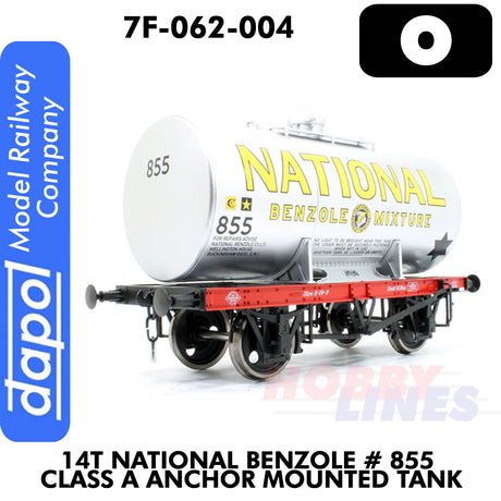 14T National Benzole #855 Anchor Mounted Tank | Dapol | 7F-062-004