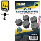 3D Printed MG-34 Ammunition Drums | Ammo Mig Jimenez | MIG8104