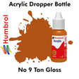 Acrylic Dropper Bottle -  No 9 Tan - Gloss | Humbrol | DB0009