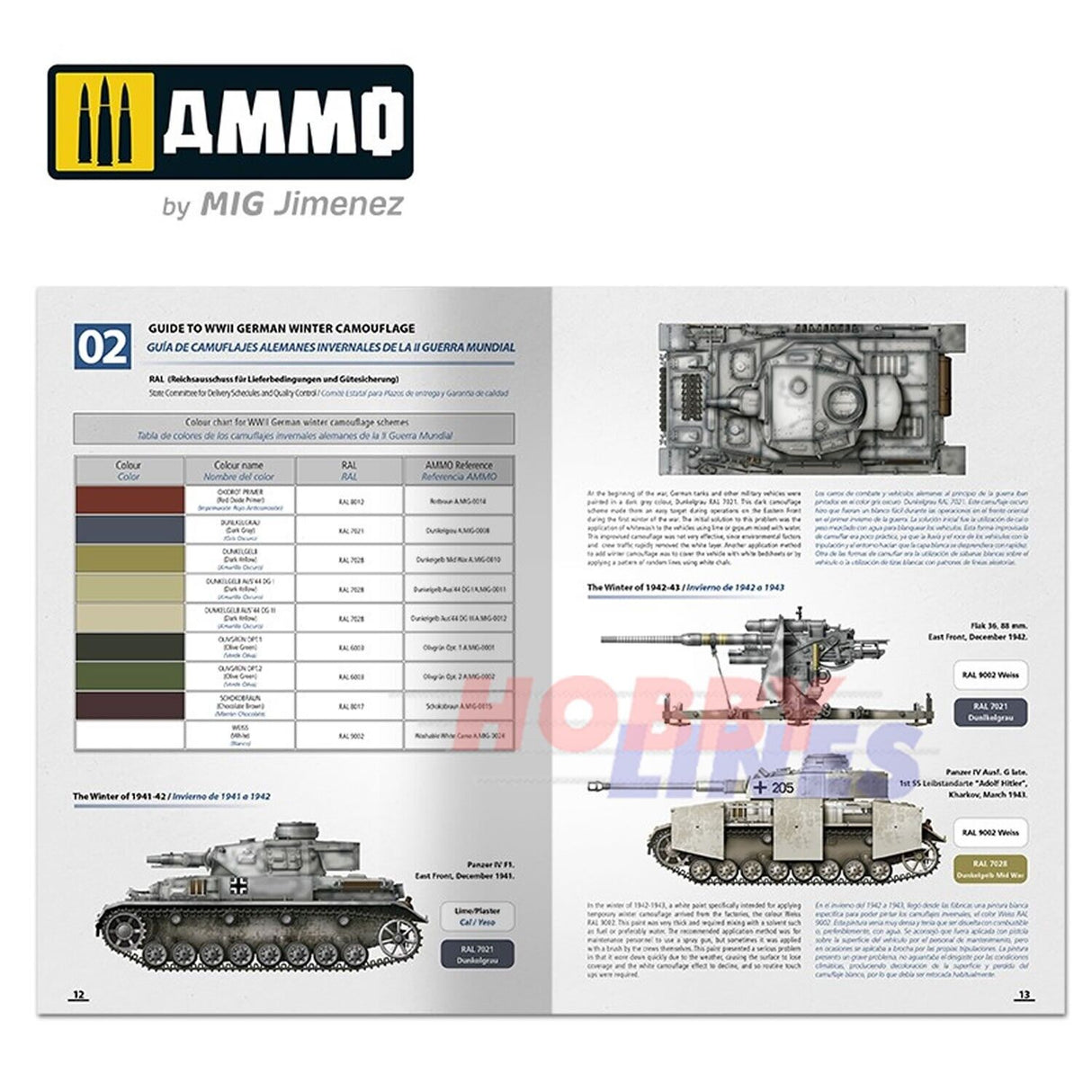 How to Paint WINTER WWII GERMAN TANKS Modelling Book English Ammo Mig MIG6039