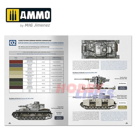 How to Paint WINTER WWII GERMAN TANKS Modelling Book English Ammo Mig MIG6039