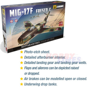 MIG-17F Egypt - Syrian Air Force Cold War jet kit Ammo by Mig Jiminez MIG8511