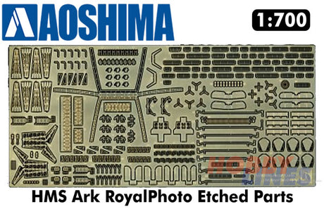 HMS Ark Royal PHOTO ETCHED PARTS 1:700 Waterline scale model kit Aoshima 01020