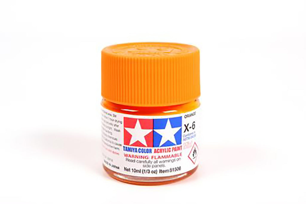 Tamiya Acrylic Mini Paint X-6 Orange