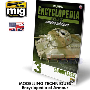 ENCYCLOPEDIA OF ARMOUR 3 Modelling Techniques Book Ammo by Mig Jiminez MIG6152