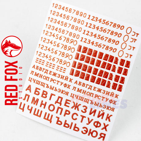 Numbers Letters USSR AFV’s vol.01 1:35 3D Acrylic Colored Resin RFSQS-35015