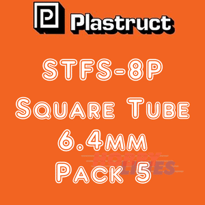 SQUARE TUBES range styrene ABS plastic polystyrene STFS PLASTRUCT