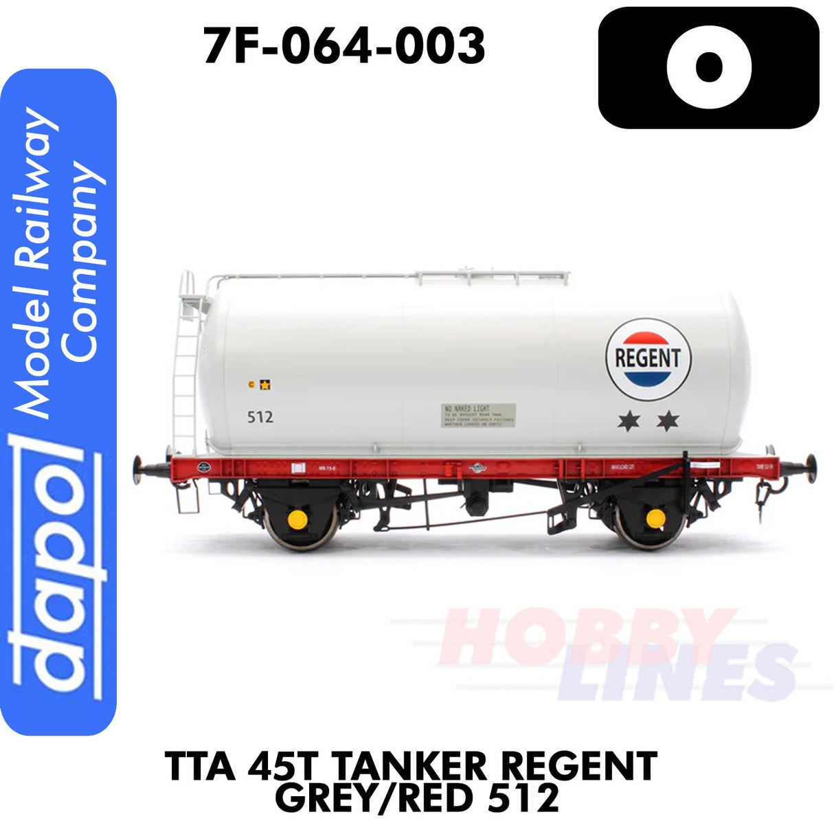 TTA 45T Tanker Regent Grey/Red 512 | Dapol | 7F-064-003