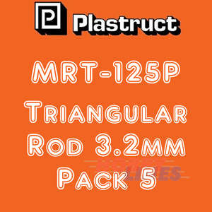 SOLID TRIANGULAR ROD range styrene plastic polystyrene MRT 0.75-3.2mm PLASTRUCT