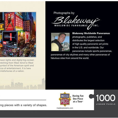Times Square 1000pc Panoramic Jigsaw Puzzle | Masterpieces | 72077