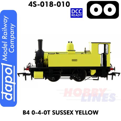 B4 0-4-0T Sussex Yellow - DCC Ready | Dapol | 4S-018-010D