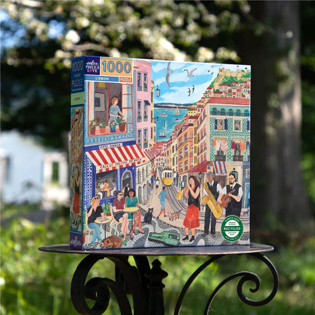 eeBoo LISBON 1000 pc Square Jigsaw Puzzle Super Deluxe PZTLSB