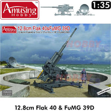 Load image into Gallery viewer, 12.8cm Flak 40 &amp; FuMG 39D model kit Amusing Hobby 35A020
