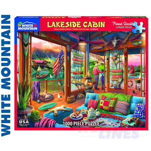 Lakeside Cabin 1000 Piece Jigsaw Puzzle 1670