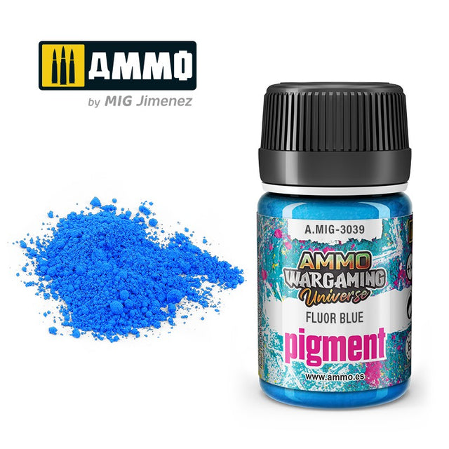 Wargaming Universe -Pigment Fluor Blue - 35ml | Ammo by Mig Jimenez | MIG3039 