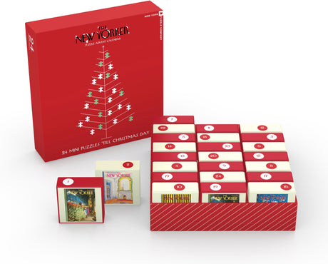 New Yorker ADVENT CALENDAR New York Puzzle Company 24 mini puzzles Jigsaw NPZNY2150