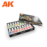 Adam Wilder - WWII & Modern US Colours - 3G Acrylic Paint x 18  | AK Interactive | AK11763