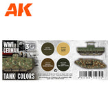 3G Special Set - WW1 German Tank Colours - 4 x 17ml Acrylic Paint  | AK interactive | AK11686