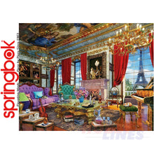 Load image into Gallery viewer, PALACE IN PARIS 1000 piece SPRINGBOK Jigsaw Puzzle Random Cut Super Deluxe
