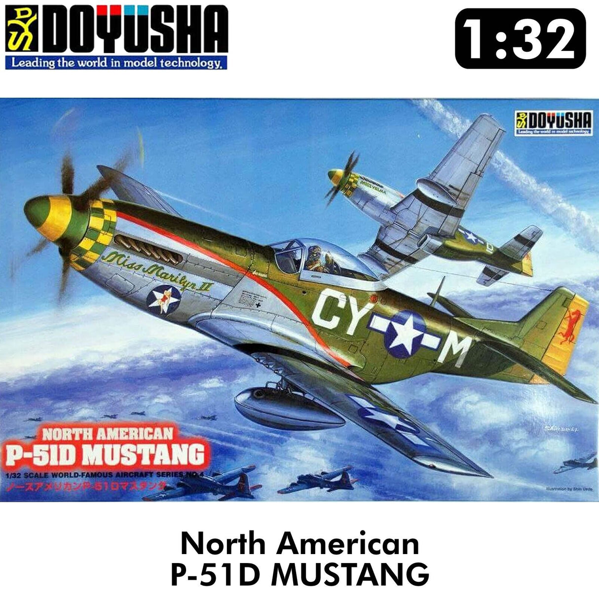 North America P-51D MUSTANG WWII 1:32 Doyusha model kit DOYUSHA DOY32MUS