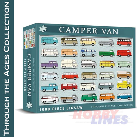 VW Camper Van Through the Ages - 1000pc Puzzle | Coach House Partners | CHP0122