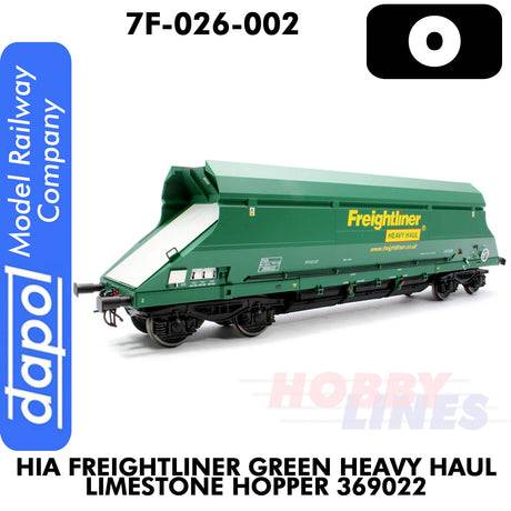 HIA Freightliner Green Heavy Haul Limestone Hopper 369022 | Dapol | 7F-026-002
