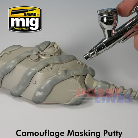 CAMOUFLAGE MASKING PUTTY Masking 80g tin Black Ammo by Mig Jiminez