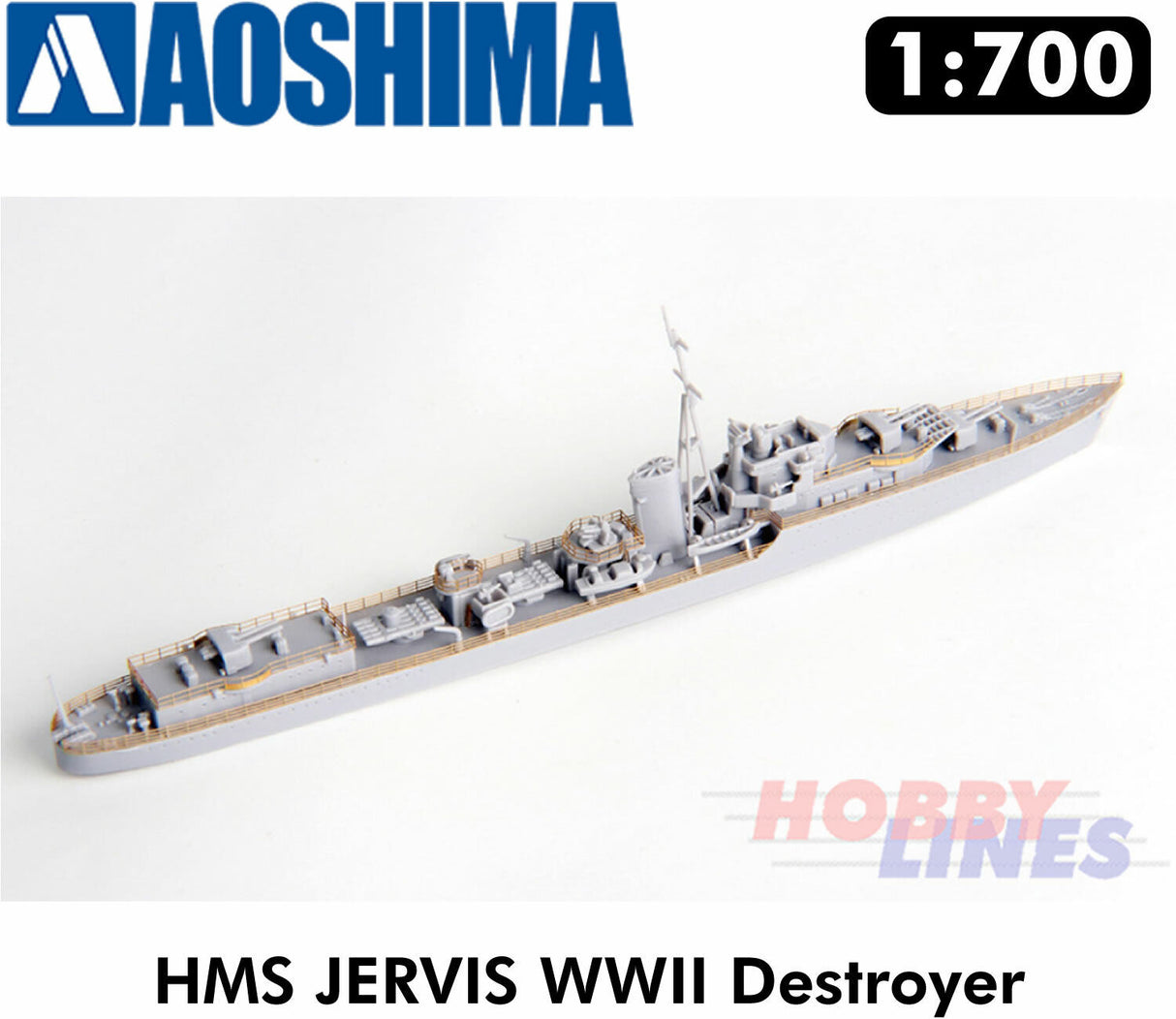 DESTROYER HMS JERVIS Royal Navy WWII Super Detail 1:700 model kit Aoshima 05764