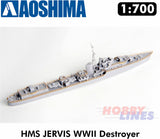 DESTROYER HMS JERVIS Royal Navy WWII Super Detail 1:700 model kit Aoshima 05764