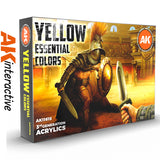 Yellow Essential Colours - 3G Acrylic Paint x 6 | AK interactive | AK11615
