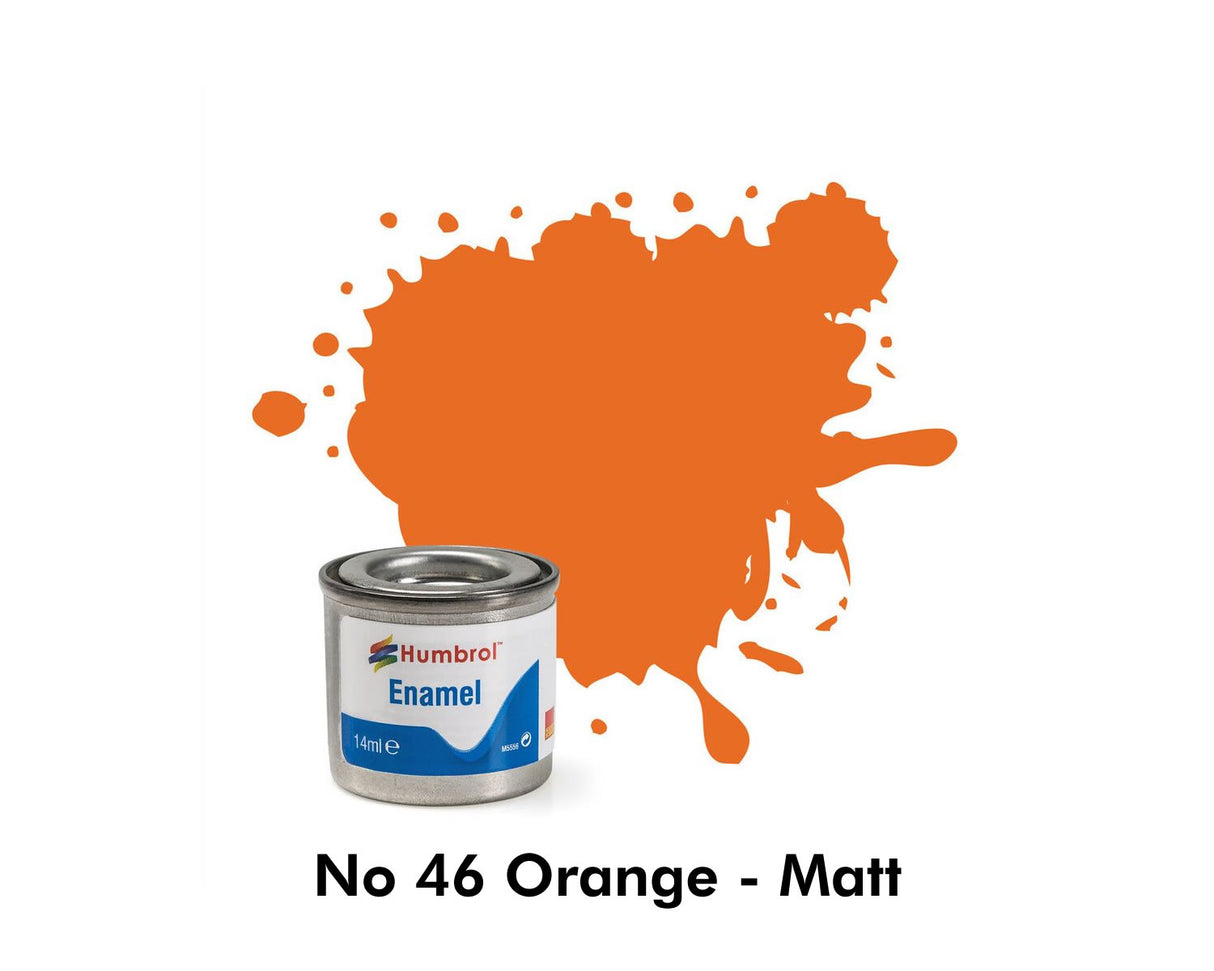 Enamel Tinlets No 46 Matt Orange Matt