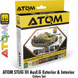 ATOM STUG III Ausf.G Exterior & Interior Colors Set - 12 20ml Acrylic Paint | Ammo by Mig Jimenez 