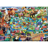 National Parks USA MAP 1000pc Masterpieces Jigsaw Puzzle