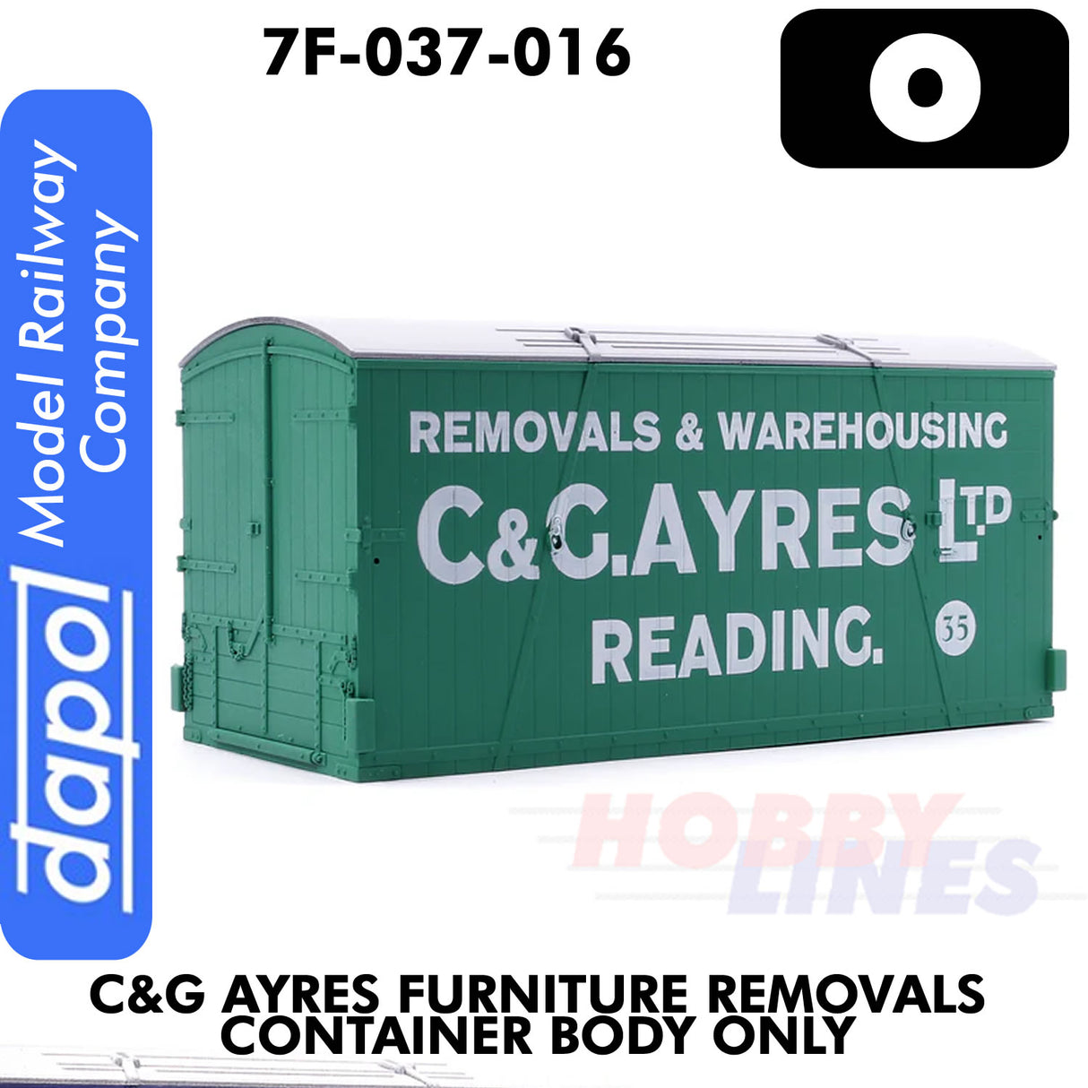  C&G AYRES Furniture Removal Container - Body Only  | Dapol | 7F-030-016