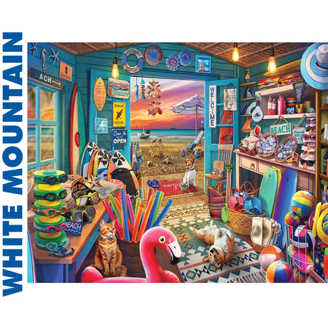 Beach Hut Store - 1000pc Jigsaw Puzzle | White Mountain | 2042pz