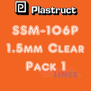 CLEAR & WHITE STYRENE SHEET range styrene ABS plastic polystyrene SSS PLASTRUCT