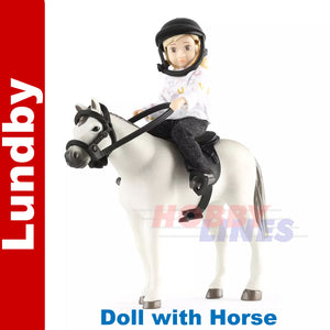 Lundby doll with Horse 60-8090-00