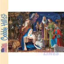 Load image into Gallery viewer, Miracle in Bethlehem Nativity Christmas Cobble Hill 1000pc jigsaw puzzle 40223
