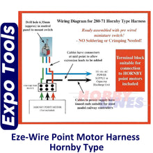 Load image into Gallery viewer, EZE-Wire POINT MOTOR HARNESS Hornby Type Model Railway Expo Tools 28071
