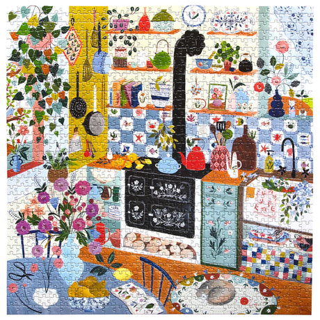 eeBoo MORNING KITCHEN 1000 pc Square Jigsaw Puzzle Super Deluxe PZTMNK