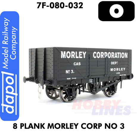 8 Plank Wagon Morley Corp No 3  | Dapol | 7F-080-032