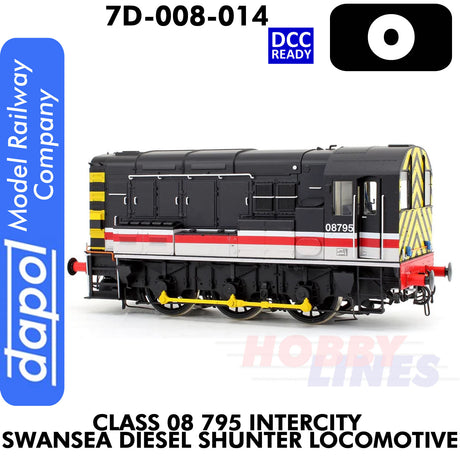 Class 08 795 Intercity Swansea Diesel Shunter Locomotive - DCC Ready | Dapol | 7D-008-014