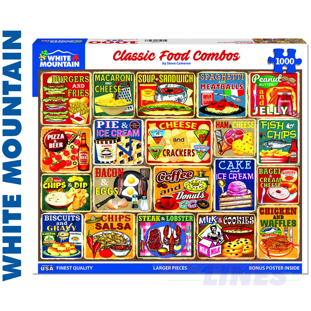 Classic Food Combos 1000 Piece Jigsaw Puzzle 1754pz