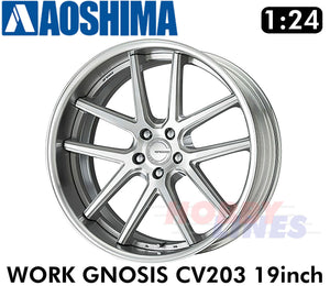 AOSHIMA WHEELS & TYRES EQUIP SHORT-RIM 14inch 1:24 Set of 4 Tuned Parts 06116