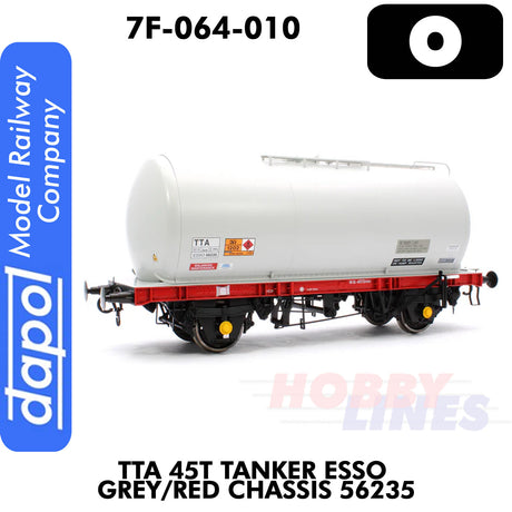 TTA 45T Tanker Esso Grey/red Chassis 56235 | Dapol |7F-064-010